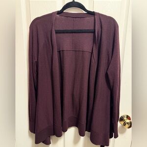 Brown 100% Cashmere Asymmetric Cardigan